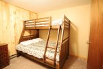 Lower Bedroom Floor with Full and Twin Bed in White Mountain Condo